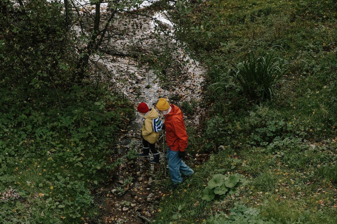 kids exploring the outdoors