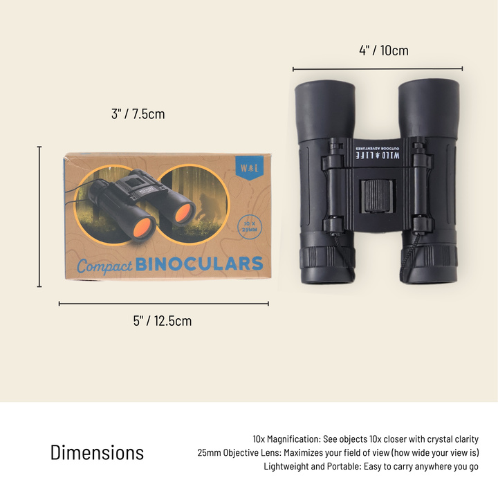 Compact Binoculars 10 x 25