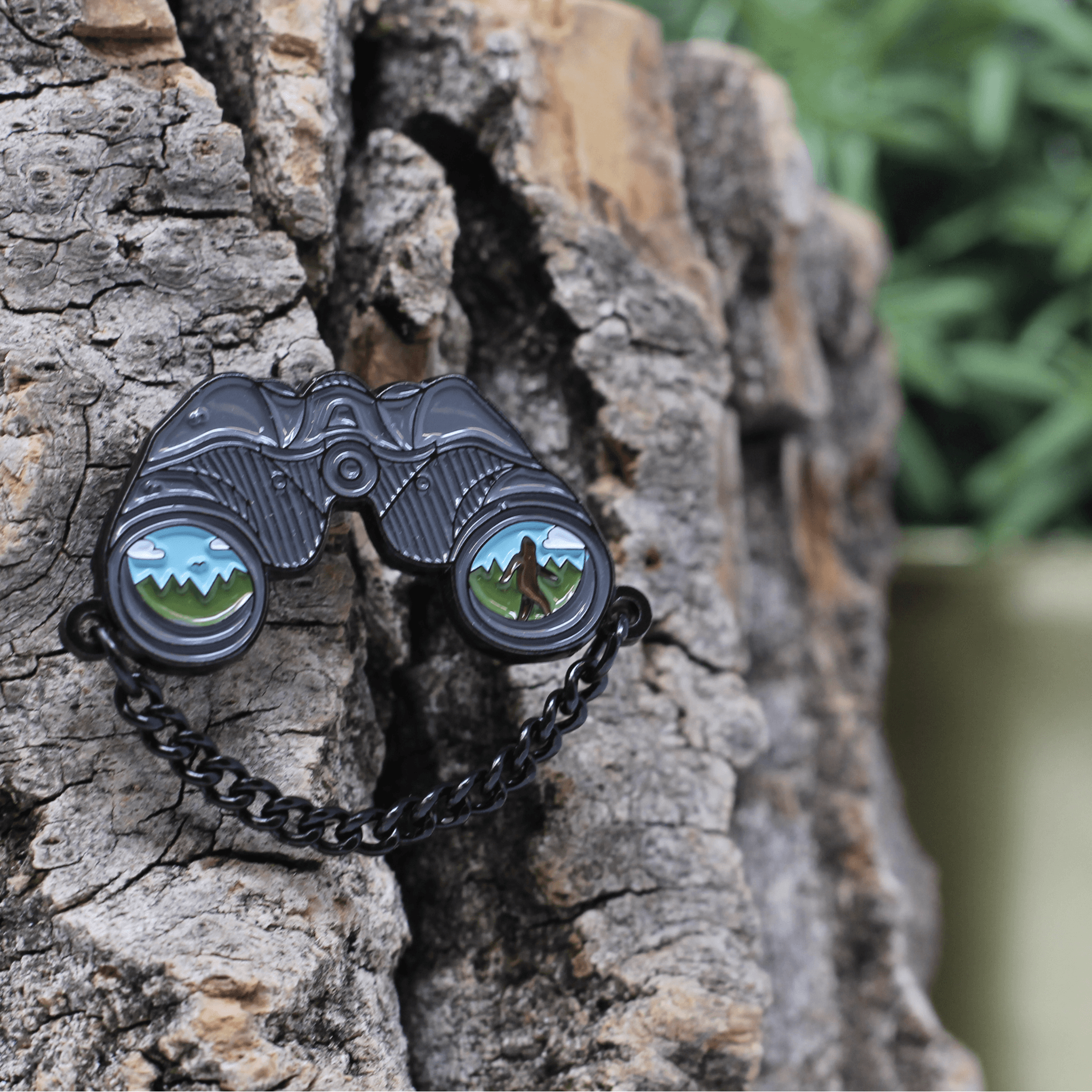 Binocular with Sasquatch Merit Pin - Wild | Life Outdoor Adventures
