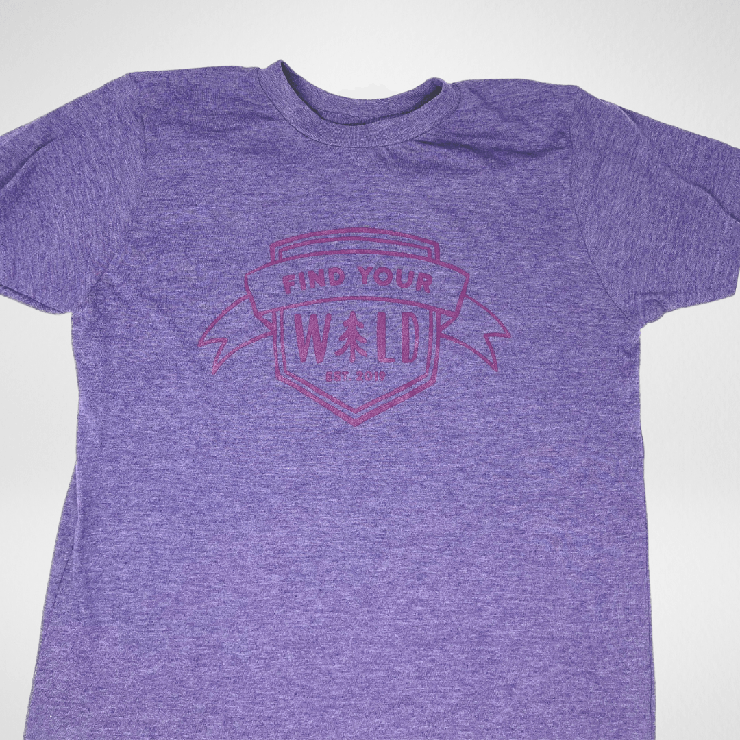Kids Wild | Life &quot;Find Your Wild&quot; Tri-Blend Purple T-Shirt - Wild | Life Outdoor Adventures