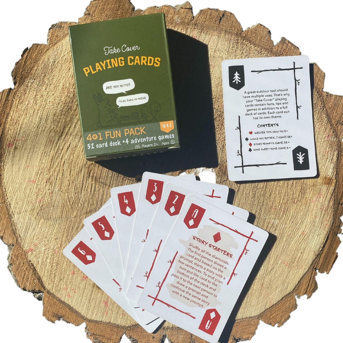 &quot;Take Cover&quot; 4 in 1 Card Game - Wild | Life Outdoor Adventures
