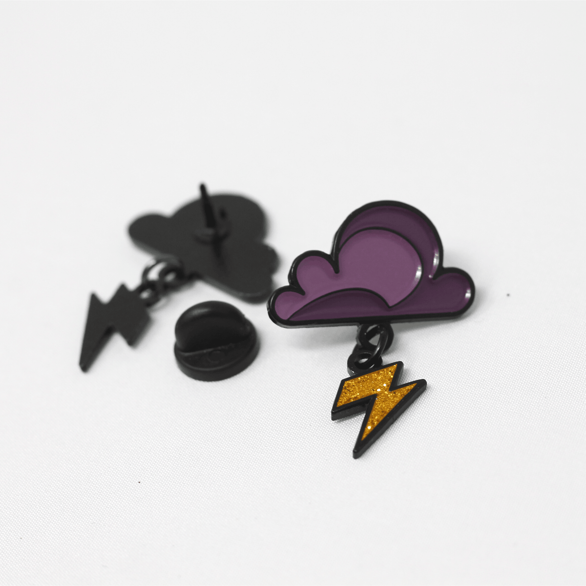 Rain or Shine Lighting Bolt Enamel Pin - Wild | Life Outdoor Adventures