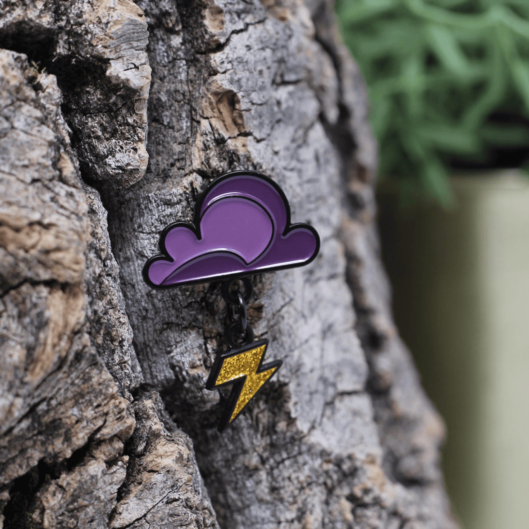 Rain or Shine Lighting Bolt Enamel Pin - Wild | Life Outdoor Adventures